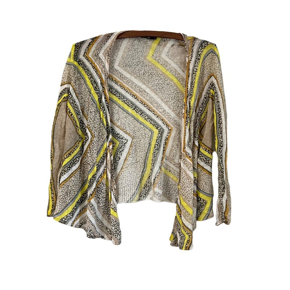 Nic Zoe Multicolor Multipattern Linen Blend Water… - image 1